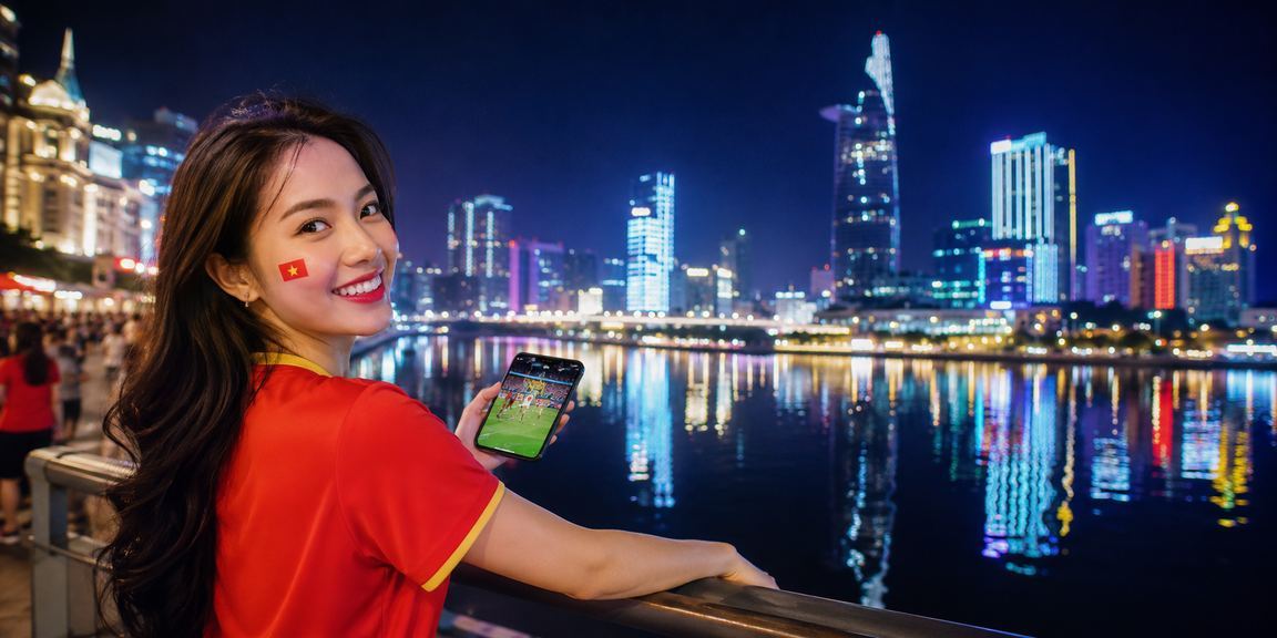 Người dùng tại Hồ Chí Minh xem bóng đá và đặt cược trực tuyến qua điện thoại di động